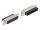 Delock D-Sub 25 Pin Crimp Stecker zu 2 x RJ45 Buchse mit Montagesatz beige