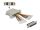 Delock D-Sub 25 Pin Crimp Buchse zu 2 x RJ45 Buchse mit Montagesatz beige