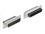 Delock D-Sub HD 44 Pin Crimp Stecker zu 2 x RJ45 Buchse mit Montagesatz beige