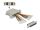 Delock D-Sub HD 44 Pin Crimp Buchse zu 2 x RJ45 Buchse mit Montagesatz beige