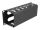 Delock 10″ Kabelmanagement Rangierpanel mit 2 Öffnungen 1 HE schwarz