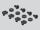 Delock 10″ Kabelmanagement Rangierpanel mit 3 Metall Bügeln (2 x horizontal, 1 x vertikal) 1 HE schwarz