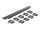 Delock 19″ Kabelmanagement Rangierpanel beidseitig mit 9 Bügeln (5 x vertikal, 4 x 45° geneigt) 1 HE schwarz