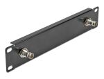 Delock 10″ Panel mit 2 x BNC Buchse 1 HE schwarz