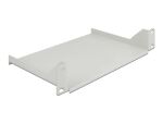 Delock 10″ Fachboden für Netzwerkschrank 1 HE grau