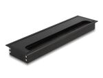 Delock Kabeldurchführung für Tischeinbau mit Bürste 300 x 80 x 28 mm schwarz