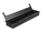Delock Kabeldurchführung für Tischeinbau mit Bürste 300 x 80 x 28 mm schwarz