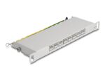 Delock 10″ Patchpanel 8 Port Cat.6A 0,5 HE grau