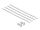 Delock 10″ Patchpanel 8 Port Cat.6A 0,5 HE grau