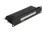 Delock 10″ Patchpanel 8 Port Cat.6A 1 HE schwarz