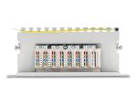 Delock 10″ Patchpanel 8 Port Cat.6A 1 HE grau