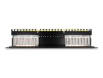 Delock 19″ Patchpanel 16 Port Cat.6A 1 HE schwarz