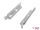 DeLOCK 19″ Tragschiene längenverstellbar 368 - 600 mm für Netzwerkschrank 1 HE grau 2 Stück