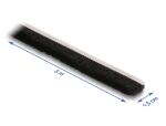 Delock Bürstenstreifen selbstklebend 15 mm - Länge 5 m schwarz