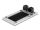 Delock Kabeldurchführung mit Bürste und 2 x RJ45 Keystone Modul Cat.6 Aluminium