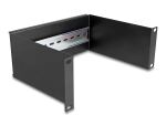 Delock 10″ Hutschienenpanel 2 HE schwarz