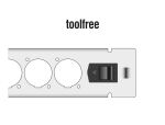 Delock 19″ D-Typ Patchpanel 12 Port werkzeugfrei grau