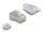Delock RJ45 Modularer Stecker mit gebogener Rastnase Cat.6 und Knickschutztülle 50er Set