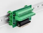 Delock D-Sub 25 Pin Buchse zu Terminalblock für Hutschiene