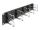 Delock 19″ Kabelmanagement Rangierpanel mit 10 Metallbügel 2 HE schwarz