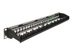 Delock 19″ Keystone Patchpanel 24 Port mit...