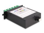 Delock LWL HD (High Density) Kassette MPO Stecker zu 12 x SC Simplex Buchse, 12 Fasern, Singlemode, Polarität A, 9/125 µm