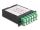 Delock LWL HD (High Density) Kassette MPO Stecker zu 12 x LC Duplex Buchse, 24 Fasern, Singlemode, Polarität A, 9/125 µm