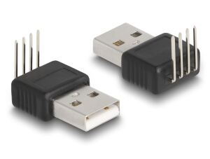 Delock Adapter USB 2.0 Type-A Stecker zu 4 Pin 90° gewinkelt
