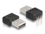 Delock Adapter USB 2.0 Type-A Stecker zu 4 Pin 90° gewinkelt