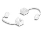 Delock Staubschutz für RJ45 Stecker mit Befestigungsclip 50er Set farbig