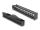Delock 19″ Keystone Patchpanel 24 Port mit Entlastungsschiene 1 HE gewinkelt schwarz