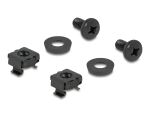 Delock Kabelbügel 83 x 60 mm mit Montageplatte schwarz