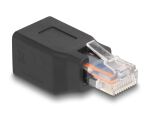 Delock Adapter RJ50 Stecker zu Buchse Belegung 1:1 schwarz