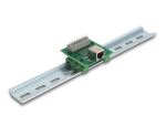 Delock RJ45 Buchse zu Terminalblock mit Drucktaster für Hutschiene