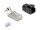 Delock RJ45 Modularer Stecker mit Zugentlastung Cat.8.1 und Knickschutztülle 25er Set