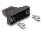 Delock Gehäuse für D-Sub 9 Pin Stecker / Buchse Kunststoffgehäuse für Flachbandkabel