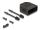 Delock Gehäuse für D-Sub 9 Pin Stecker / Buchse Kunststoffgehäuse mit Zugentlastung schwarz