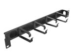 Delock 19″ Kabelmanagement Bürstenleiste mit 4...