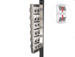 Delock Keystone Halterung 12 Port neigbar für 10″ oder 19″ Rack und Wandmontage
