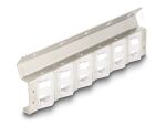 Delock Keystone Halterung 12 Port neigbar für 10″ oder 19″ Rack und Wandmontage