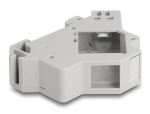 Delock Keystone Halterung für Hutschiene mit Erdung grau