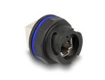 Delock RJ45 Cat.6A Einbaubuchse / Kupplung schwarz