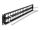 Delock 19″ D-Typ Patchpanel mit Entlastungsschienen 32 Port 2 HE schwarz