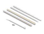 Delock 19″ D-Typ Patchpanel mit Entlastungsschiene 16 Port 1 HE schwarz