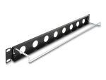 Delock 19″ D-Typ Patchpanel mit Entlastungsschiene...