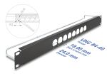 Delock 19″ D-Typ Patchpanel mit Entlastungsschiene...