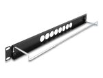 Delock 19″ D-Typ Patchpanel mit Entlastungsschiene...