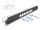 Delock 19″ D-Typ Patchpanel mit Entlastungsschiene 8 Port mittig 1 HE schwarz