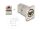 Delock D-Typ RJ45 Einbaubuchse / Kupplung Cat.6A STP Metall