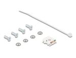 Delock D-Typ RJ45 Einbaubuchse mit LSA Anschluss Cat.6A STP mit Schutzkappe IP66 staub- und wasserdicht
